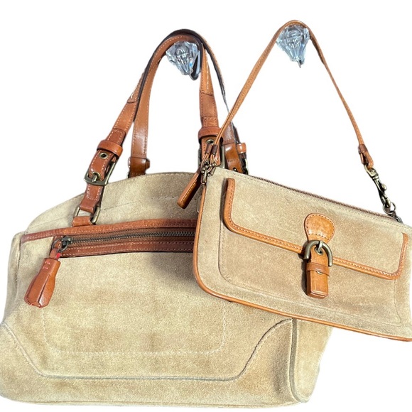 2piece COACH Suede Purse Set - Picture 1 of 10